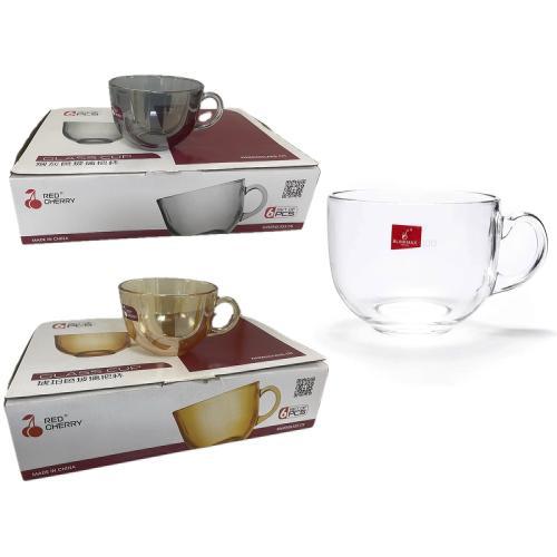 Red Cherry coffee Glass Cup