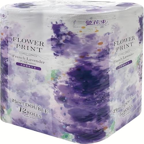 Flower Print French Lavender Fragrance (18Pieces / Pack)