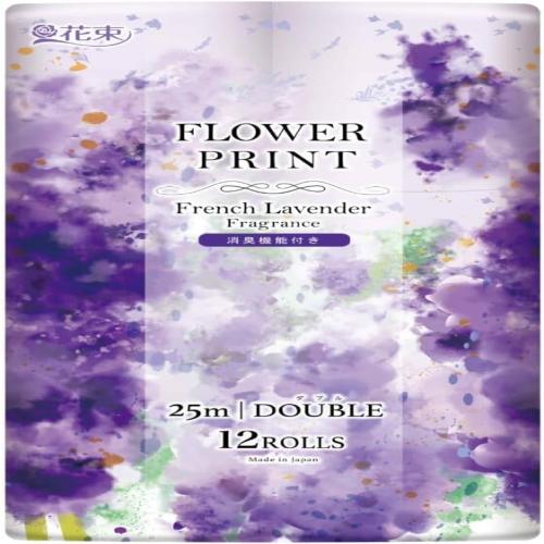 Flower Print French Lavender Fragrance (18Pieces / Pack)