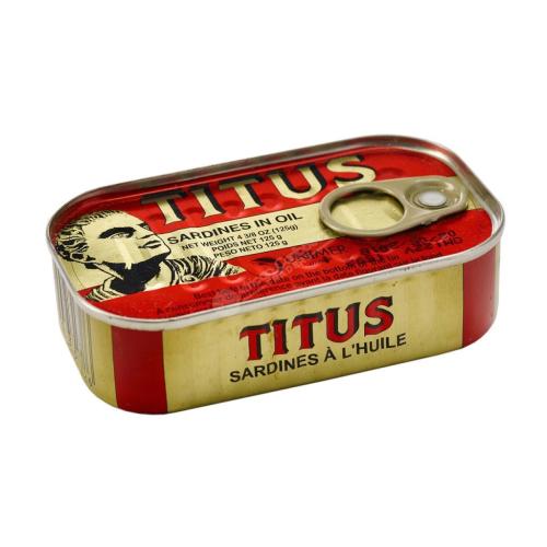 Titus Sardines in Vegetable Oil (125g)