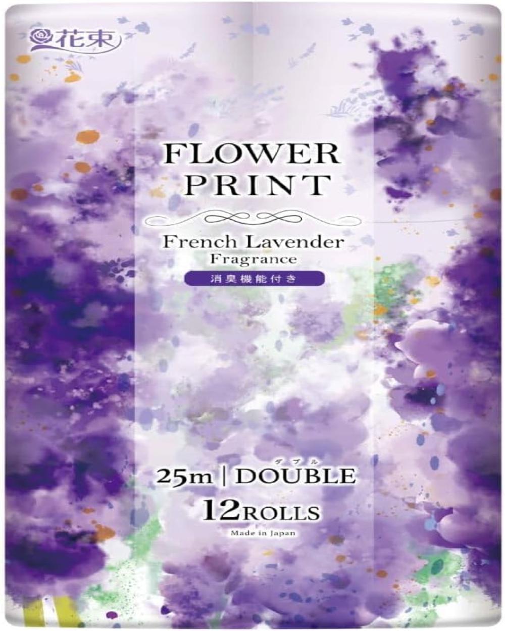 Flower Print French Lavender Fragrance (18Pieces / Pack)