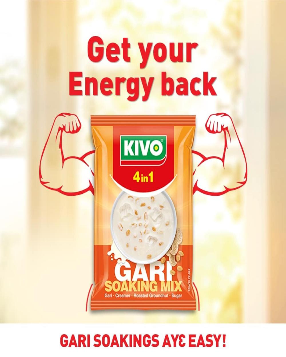 Kivo 4-in-1 Gari Soaking Mix (140g)