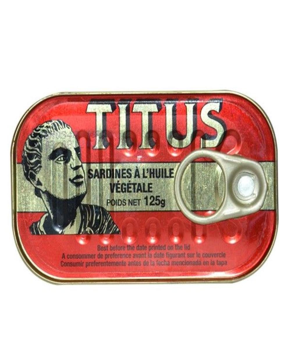 Titus Sardines in Vegetable Oil (125g)